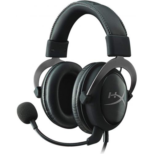  Kingston HyperX Cloud II Gaming Headset (Gunmetal Gray) with Knox Gear Hard Shell Headphone Case Bundle (2 Items)