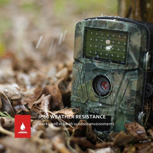  Victure Trail Game Camera with Night Vision Motion Activated 1080P 12M Hunting Camera with Upgraded Waterproof IP66 0.5s Trigger Time for Outdoor Surveillance and Home Security