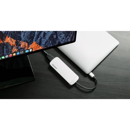  Kingston Nucleum USB C Hub, 7-in-1 Type-C Adapter Hub Connect USB 3.0, 4K HDMI, SD and MicroSD Card, USB Type-C Charging for MacBook, Chromebook, and Other USB Type-C Devices