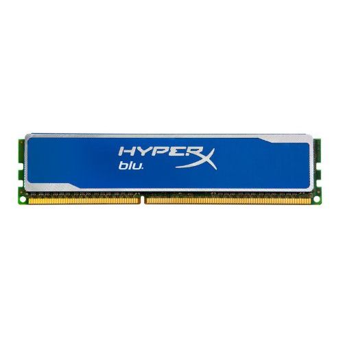  Kingston Hyper X Blu 4 GB 1600MHz DDR3 Non-ECC CL9 Desktop Memory (KHX1600C9D3B14G)
