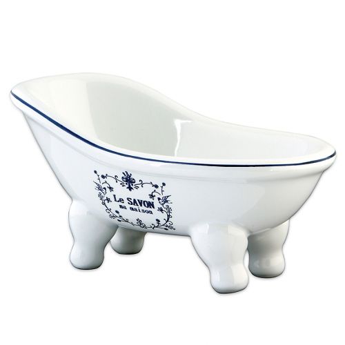  Kingston Brass Aqua Eden Le Savon 6-Inch Mini Bathtub Soap Dish in White