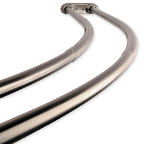  Kingston Brass Hotel Adjustable Double Curved Shower Curtain Rod