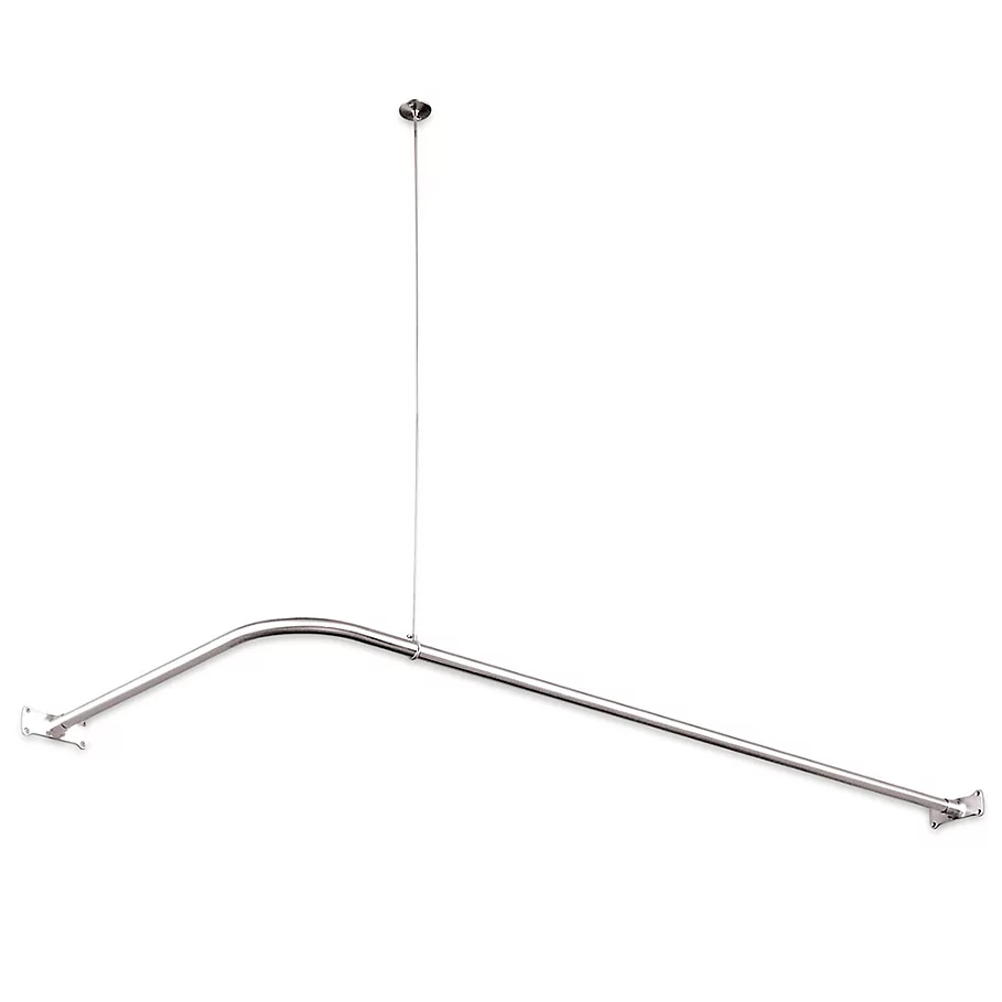  Kingston Brass Vintage Corner Shower Rod in Chrome