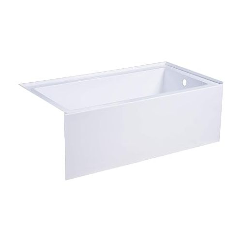  Kingston Brass VTAP543022R Aqua Eden Alcove Tub, White