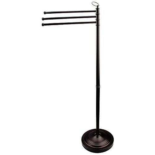  Kingston Brass CC2025 Pedestal Towel Bar In Three Level Height with White Box, Oil Rubbed Bronze