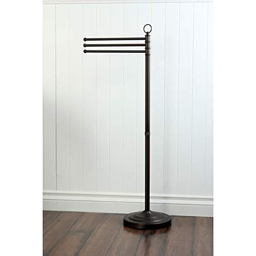  Kingston Brass CC2025 Pedestal Towel Bar In Three Level Height with White Box, Oil Rubbed Bronze