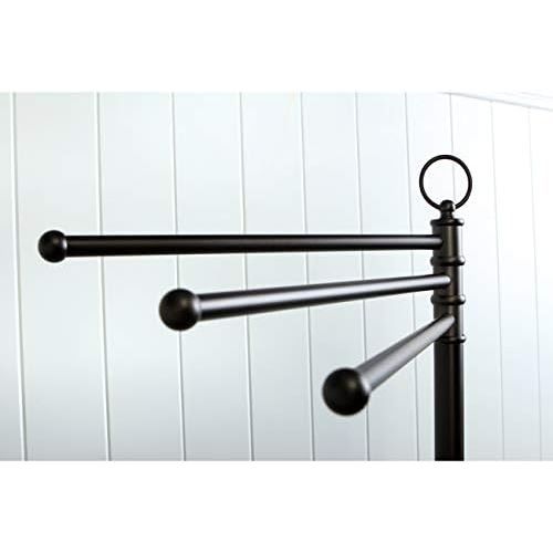  Kingston Brass CC2025 Pedestal Towel Bar In Three Level Height with White Box, Oil Rubbed Bronze