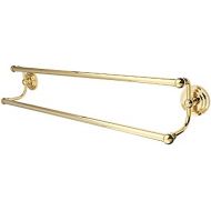 Kingston Brass BA2713PB Milano 24-Inch Dual Towel Bar, Polished Brass