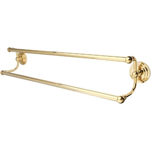  Kingston Brass BA2713PB Milano 24-Inch Dual Towel Bar, Polished Brass