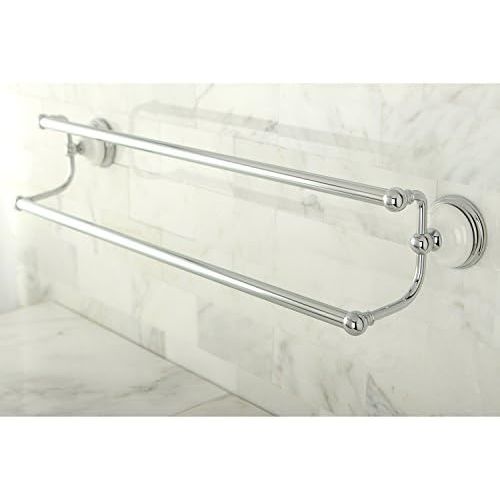  Kingston Brass BA1113C Victorian 24-Inch Dual Towel Bar, Polished Chrome