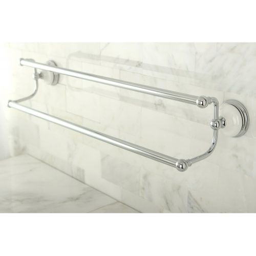  Kingston Brass BA1113C Victorian 24-Inch Dual Towel Bar, Polished Chrome