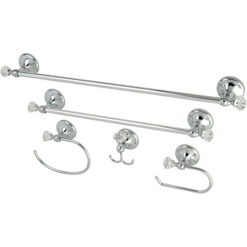  Kingston Brass BAHK71512478C Celebrity Towel Bar/Towel Ring/Toilet Paper Holder/Robe Hook, 18/24, Polished Chrome