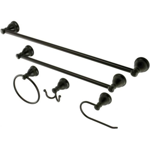  Kingston Brass Mesa Verde Towel Bar/Towel Ring/Toilet Paper Holder/Robe Hook, 18/24, Oil Rubbed Bronze