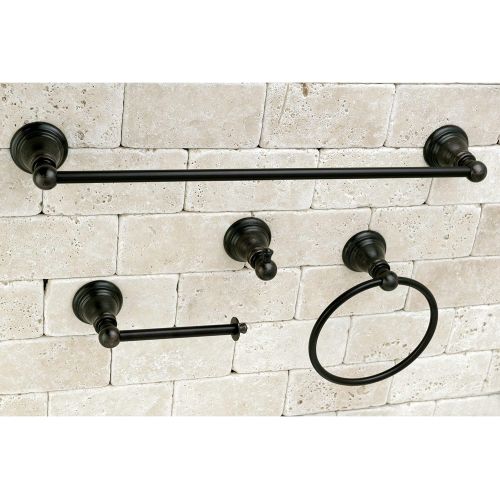  Kingston Brass BAHK192478ORB American Classic Towel Bar/Towel Ring/Toilet Paper Holder/Robe Hook, 18, Oil Rubbed Bronze