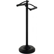 Kingston Brass CC2200 Vintage Freestanding Double Roll Toilet Paper Holder, Matte Black