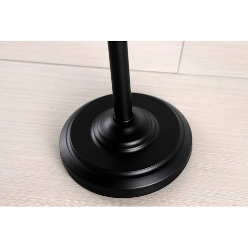  Kingston Brass CC2200 Vintage Freestanding Double Roll Toilet Paper Holder, Matte Black