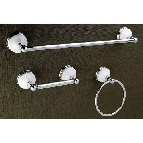  Kingston Brass BAK111248PB Victorian 3-Piece Bathroom Accessory Set, 18 inch Length, Polished Brass