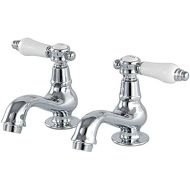 Kingston Brass KS1101BPL Bel Air Basin Tap Faucet with Lever Handle, 4-3/16 In Spout Reach, Polished Chrome
