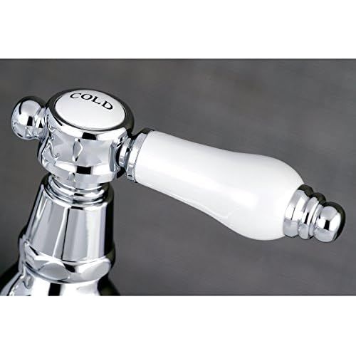  Kingston Brass KS1101BPL Bel Air Basin Tap Faucet with Lever Handle, 4-3/16 In Spout Reach, Polished Chrome