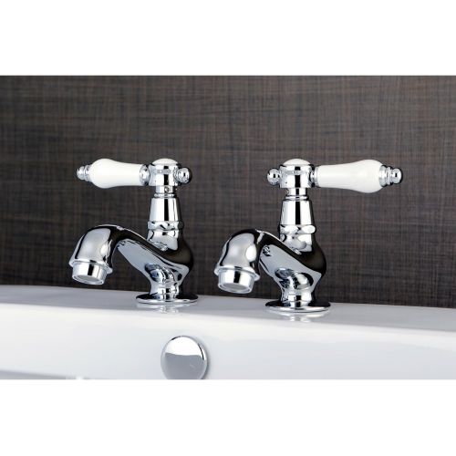  Kingston Brass KS1101BPL Bel Air Basin Tap Faucet with Lever Handle, 4-3/16 In Spout Reach, Polished Chrome