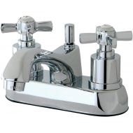 KINGSTON BRASS KS4261ZX Millennium 4-Inch Centerset Lavatory Faucet with Brass Pop-Up, Polished Chrome