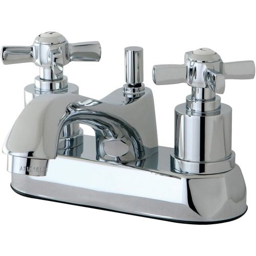  KINGSTON BRASS KS4261ZX Millennium 4-Inch Centerset Lavatory Faucet with Brass Pop-Up, Polished Chrome