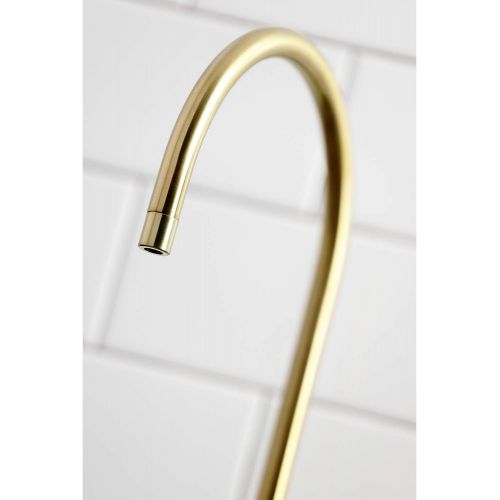  Kingston Brass KS8197NYL New York Single-Handle Cold Water Filtration Faucet, Brushed Brass