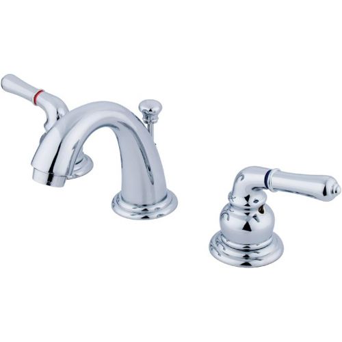  Kingston Brass GKB911 Magellan Mini-Widespread Lavatory Faucet with Retail Pop-Up, 3-3/4 inch in Spout Reach, Polished Chrome