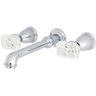 Kingston Brass KS7021KRL Krystal Onyx 8-Inch Center Wall Mount Roman Tub Filler, 10-7/16, Polished Chrome