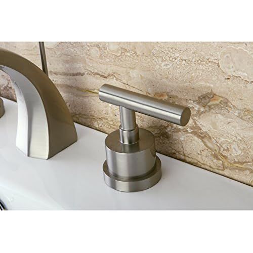  Kingston Brass KS4988CML Manhattan 8-Inch Widespread Lavatory Faucet, Satin Nickel