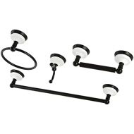 Kingston Brass BAK1112478ORB Victorian 4-Piece Bathroom Accessory Set, 18 inch Length, Oil Rubbed Bronze