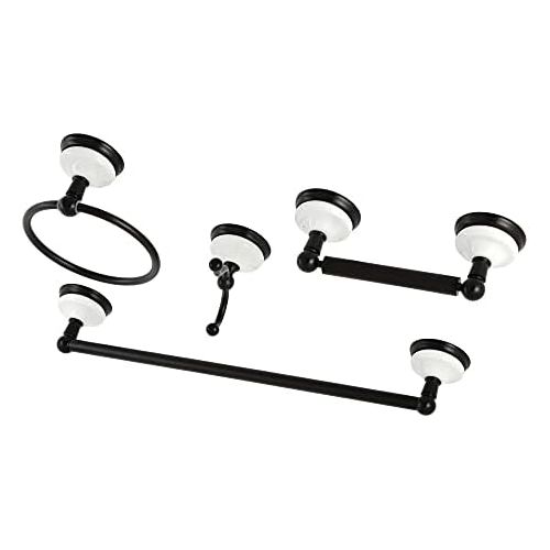  Kingston Brass BAK1112478ORB Victorian 4-Piece Bathroom Accessory Set, 18 inch Length, Oil Rubbed Bronze