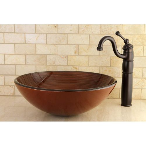  Kingston Brass KB1425BL Heritage Vessel Sink Faucet with Optional Cover Plate, Oil Rubbed Bronze