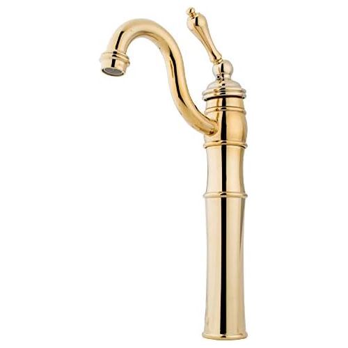  Kingston Brass KB3422AL Victorian Vessel Sink Faucet, 6-1/8, Polished Brass