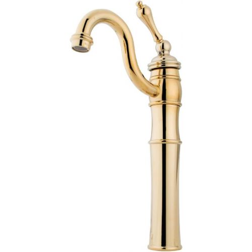  Kingston Brass KB3422AL Victorian Vessel Sink Faucet, 6-1/8, Polished Brass