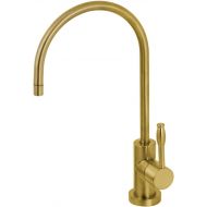 Kingston Brass KS8197NKL Nustudio Single-Handle Cold Water Filtration Faucet, Brushed Brass