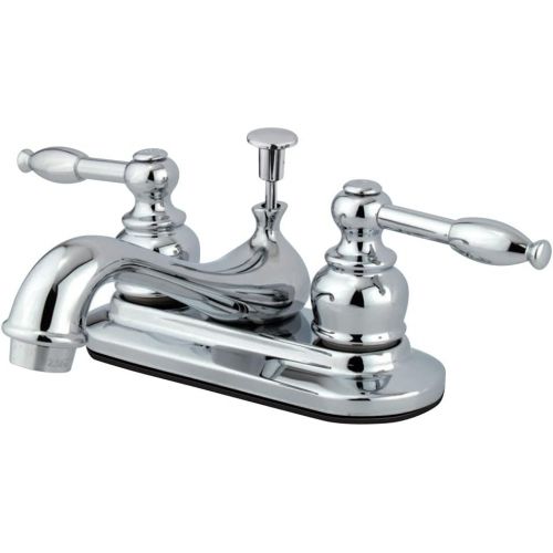  Kingston Brass KB601KL Vintage 4-Inch Centerset Lavatory Faucet, Polished Chrome