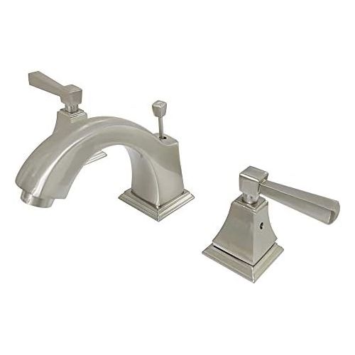  Kingston Brass FSC4688DL Concord Widespread Lavatory Faucet, 5-3/16 in Spout Reach, Brushed Nickel