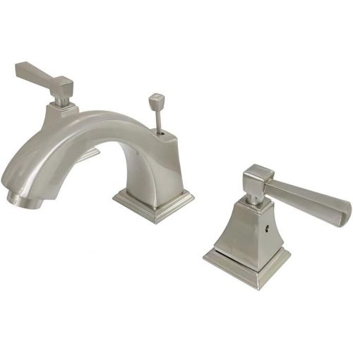  Kingston Brass FSC4688DL Concord Widespread Lavatory Faucet, 5-3/16 in Spout Reach, Brushed Nickel
