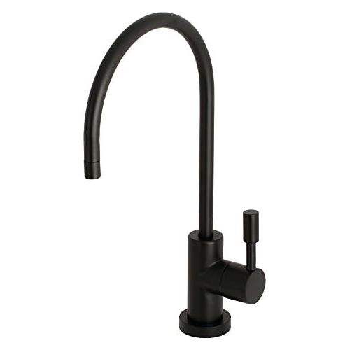  Kingston Brass KS8190DL Concord 1/4 Turn Water Filtration Faucet, 5-7/8 in Spout Reach, Matte Black