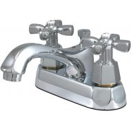 Kingston Brass KS4261HX Homestead 4-Inch Centerset Lavatory Faucet with Pop-Up, Polished Chrome