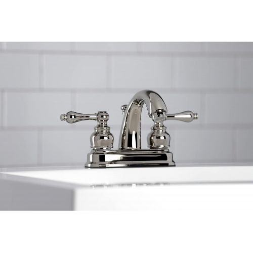  Kingston Brass KB5616AL Restoration 4-Inch Centerset Bathroom Faucet, Polished Nickel