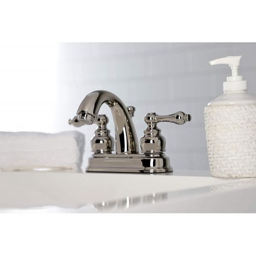  Kingston Brass KB5616AL Restoration 4-Inch Centerset Bathroom Faucet, Polished Nickel