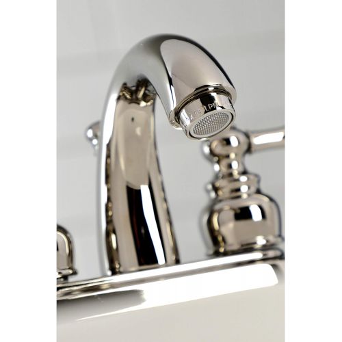  Kingston Brass KB5616AL Restoration 4-Inch Centerset Bathroom Faucet, Polished Nickel