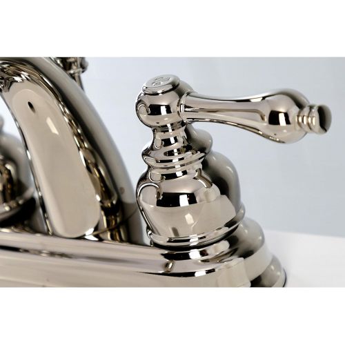  Kingston Brass KB5616AL Restoration 4-Inch Centerset Bathroom Faucet, Polished Nickel