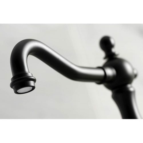  Kingston Brass KS1970TX French Country 8 Widespread Lavatory Faucet, Matte Black