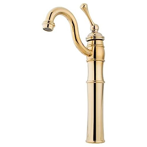  Kingston Brass KB3422BL Victorian Vessel Sink Faucet, Polished Brass