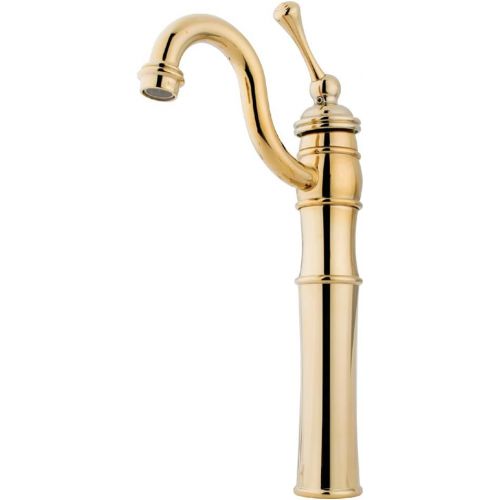  Kingston Brass KB3422BL Victorian Vessel Sink Faucet, Polished Brass