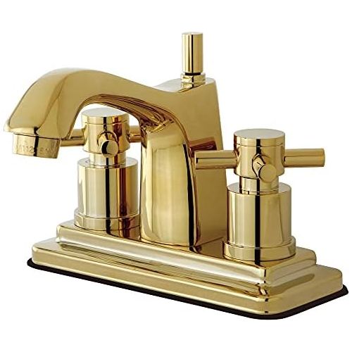  Kingston Brass KS8642DX Concord Twin Cross Handles 4-Inch Lavatory Faucet , Polished Brass