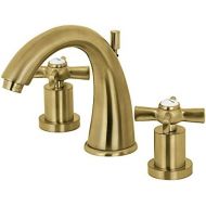 Kingston Brass KS2967ZX 8 in. Widespread Bathroom Faucet, Brushed Brass